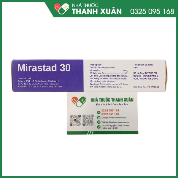 Mirastad 30 trị trầm cảm